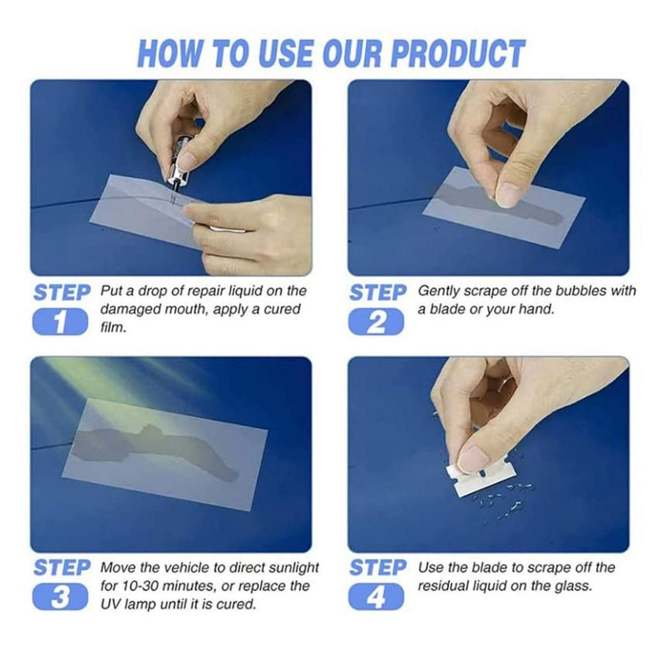 Glass Repair Kit (Pack of 2)