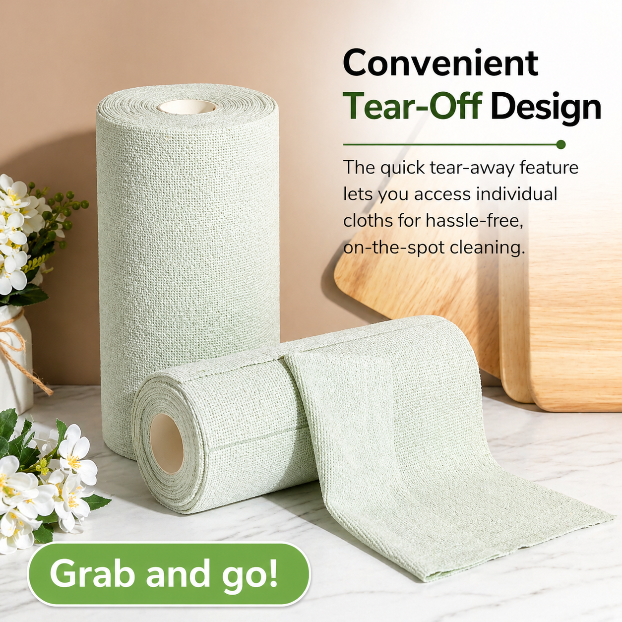 Microfiber Cleaning Cloth Roll
