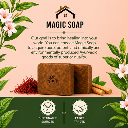 Handmade Magic Soaps For Skin Glow and Tan remover (Pack of 2)