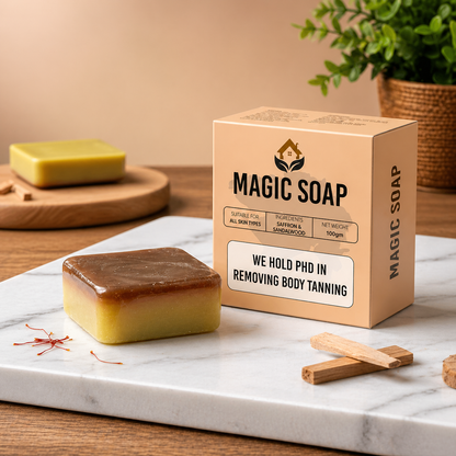 Handmade Magic Soaps For Skin Glow and Tan remover (Pack of 2)