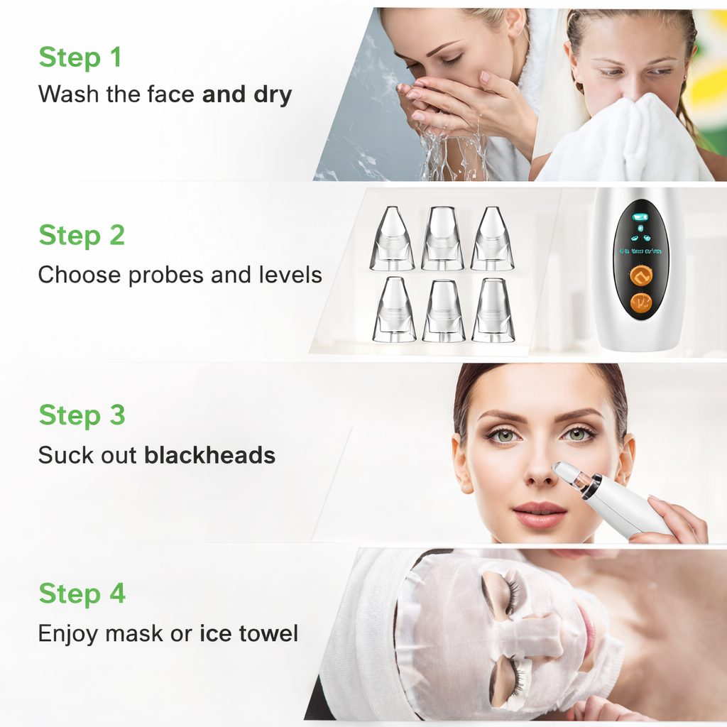 6 in 1 Blackheads Remover Electric Device