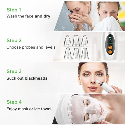 6 in 1 Blackheads Remover Electric Device