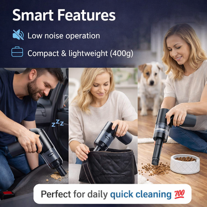 3 in 1 Vacuum Cleaner-Car Cleaner, Air Duster Wireless Rechargeable