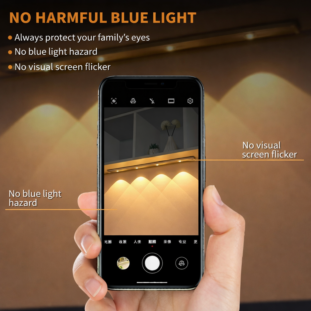 LED Motion Sensor Cabinet Light With USB Rechargeble