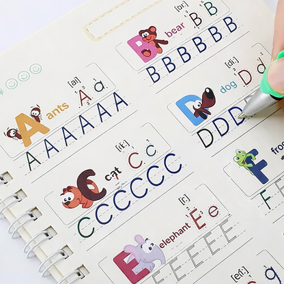 Sank Magic Practice Copybook (4 BOOKS,1 PEN,1 GRIP,10 REFILL)