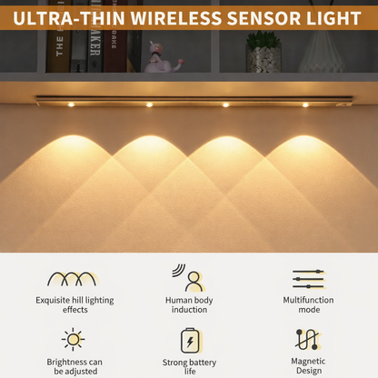 LED Motion Sensor Cabinet Light With USB Rechargeble